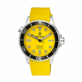 MASTER 1000M AUTOMATIC  DIVER BLACK YELLOW- YELLOW STRAP