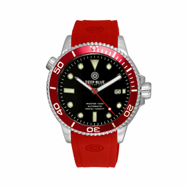 MASTER 1000M AUTOMATIC  DIVER RED/BLACK RED STRAP