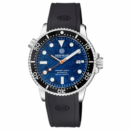 MASTER  1000M II 44MM  LIGHT BLUE METEORITE DIAL AUTOMATIC DIVER  BLACK CERAMIC BEZEL STRAP