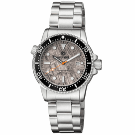 MASTER  1000M II 44MM  SILVER METEORITE DIAL AUTOMATIC DIVER  BLACK CERAMIC BEZEL BRACELET 