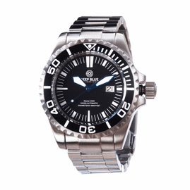 Master 2000 Big Date   Diver Bracelet  - Black Black Blue