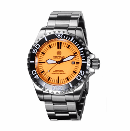 Master 2000 Diver II Bracelet Black /Orange/Black- LUME DIAL Orange