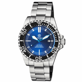 MASTER 2000 SWISS AUTOMATIC DIVER  BLACK  BLUE SUNRAY DIAL   BLUE HANDS
