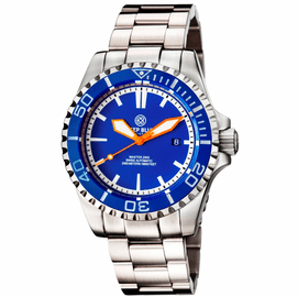 MASTER 2000 SWISS AUTOMATIC DIVER  BLUE-BLUE-ORANGE