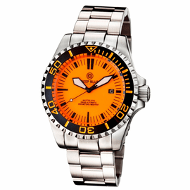 MASTER 2000 SWISS AUTOMATIC DIVER ORANGE-BLACK-FULL LUMINOUS DIAL