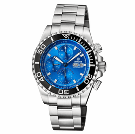 MASTER CHRONO 7750 AUTOMATIC DIVER DIAL LIGHT BLUE SUNRAY DIAL