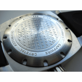 Master Diver/Timer Caseback indiv Serial #