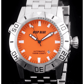 MASTER EXPLORER  1000m STEEL  ORANGE BLACK HANDS