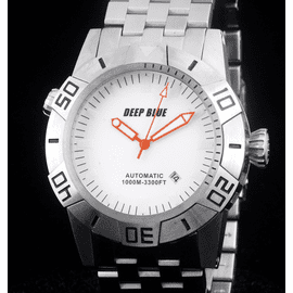 MASTER EXPLORER 1000m STEEL WHITE  ORANGE HANDS