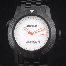 MASTER EXPLORER PVD 1000m White Orange Hands