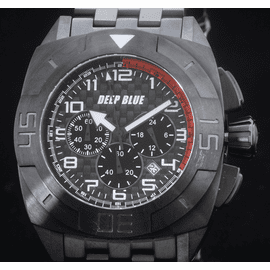 MASTER TIMER PVD BRACELET BLACK BLACK HANDS
