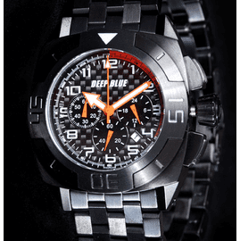 MASTER TIMER PVD BRACELET BLACK ORG  HANDS