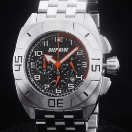 MASTER TIMER STEEL  BRACELET BLACK ORANGEHANDS