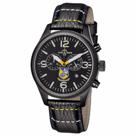 Mens US NAVY BLUE ANGELS PVD  Chronograph Watch FREE BRACELET AND SILICON STRAP 