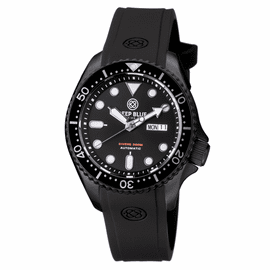 MILITARY DIVER  300  44MM AUTOMATIC  PVD BLACK CASE BLACK BEZEL - BLACK DIAL  STRAP