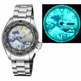 MILITARY DIVER 300 AUTOMATIC - PVD BEZEL LUME WAVE DIAL BRACELET