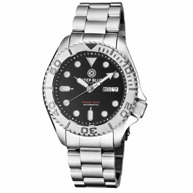 MILITARY DIVER 300 AUTOMATIC  SS DIVER SILVER CERAMIC BEZEL BLACK DIAL BRACELET