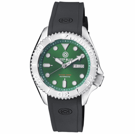 MILITARY DIVER 300 AUTOMATIC  SS DIVER SILVER CERAMIC EMBOSSED BEZEL GREEN DIAL