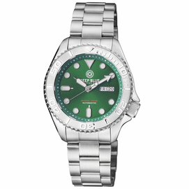 MILITARY DIVER 300 AUTOMATIC  SS DIVER SILVER CERAMIC EMBOSSED BEZEL GREEN DIAL BRACELET