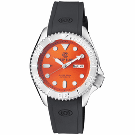 MILITARY DIVER 300 AUTOMATIC  SS DIVER SILVER CERAMIC EMBOSSED BEZEL ORANGE DIAL