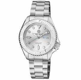 MILITARY DIVER 300 AUTOMATIC  SS DIVER SILVER CERAMIC EMBOSSED BEZEL SILVER DIAL BRACELET