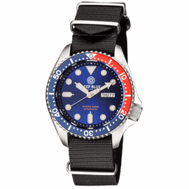 MILITARY DIVER 300 COLLECTION PEPSI BEZEL BLACK STRAP