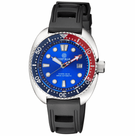 MILITARY DIVER 300 SWISS AUTOMATIC  DIVER BLUE/RED