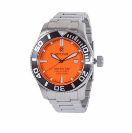 OCEAN DIVER 500- Orange Dial/ Black  Hands