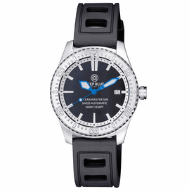 OCEAN MASTER 500 40MM SWISS AUTOMATIC INNER RING STICK HOUR MARKER BLUE HANDS  STRAP