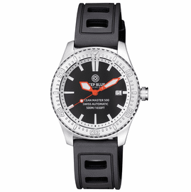 OCEAN MASTER 500 40MM SWISS AUTOMATIC INNER RING STICK HOUR MARKER ORANGE HANDS  STRAP