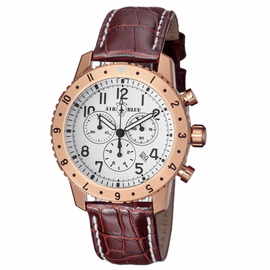 PILOTS PRO CHRONOGRAPH ROSE BEZEL WHITE DIAL