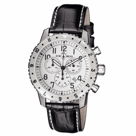 PILOTS PRO CHRONOGRAPH SS BEZEL WHITE DIAL