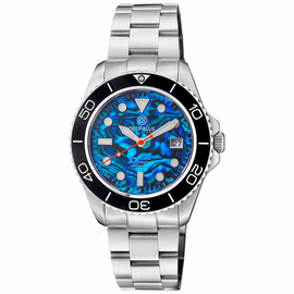 PRO DIVER 200 BLUE ABALONE DIAL 42.5MM AUTOMATIC BRACELET DIVE WATCH 