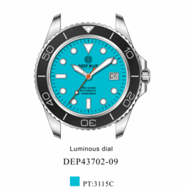 PRO DIVER 200 BLUE FULL LUME DIAL 42.5MM AUTOMATIC BRACELET DIVE WATCH