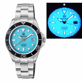 PRO DIVER 200 BLUE FULL LUME DIAL 42.5MM AUTOMATIC BRACELET DIVE WATCH