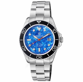 PRO DIVER 200 COBALT BLUE TITANIUM CRYSTAL DIAL 42.5MM AUTOMATIC BRACELET DIVE WATCH