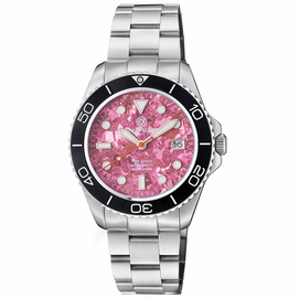 PRO DIVER 200 DUSTY ROSE TITANIUM CRYSTAL DIAL 42.5MM AUTOMATIC BRACELET DIVE WATCH