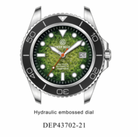 PRO DIVER 200 GREEN HYDRAULIC EMBOSSED DIAL 42.5MM AUTOMATIC BRACELET DIVE WATCH