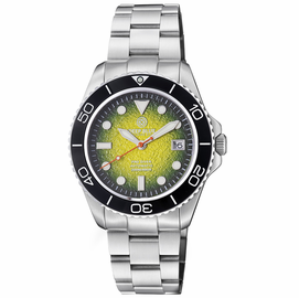 PRO DIVER 200 GREEN HYDRAULIC EMBOSSED DIAL 42.5MM AUTOMATIC BRACELET DIVE WATCH