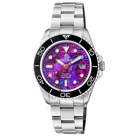 PRO DIVER 200 PURPLE ABALONE DIAL 42.5MM AUTOMATIC BRACELET DIVE WATCH 