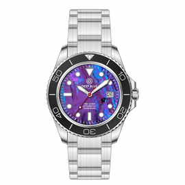 PRO DIVER 200 PURPLE ABALONE DIAL 42.5MM AUTOMATIC BRACELET DIVE WATCH 