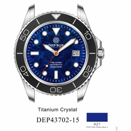 PRO DIVER 200 REFLEX BLUE TITANIUM CRYSTAL DIAL 42.5MM AUTOMATIC BRACELET DIVE WATCH