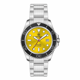 PRO DIVER 200 YELLOW DIAL 42.5MM AUTOMATIC BRACELET DIVE WATCH 