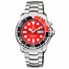 PRO SEA DIVER 1000M BRACELET 1/4 RED/ BLACK BEZEL  RED  DIAL