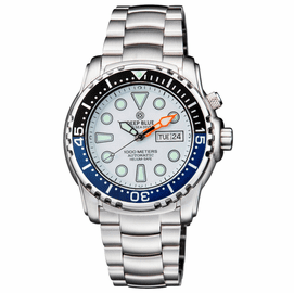 MEMORAL DAY SALE "PRO SEA DIVER 1000M BRACELET BLACK/BLUE 15 30 45  BEZEL  WHITE DIAL