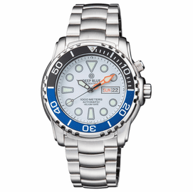 "PRE MEMORAL DAY SALE "PRO SEA DIVER 1000M BRACELET BLACK/BLUE 20 30 40  BEZEL  WHITE DIAL