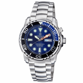PRO SEA DIVER 1000M   BRACELET QUARTER BLUE/ BLACK BEZEL BLUE DIAL