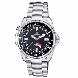 PRO SEA DIVER 1000M EXPEDTION GMT AUTOMATIC CERAMIC BEZEL BRACELET BLACK DIAL