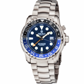 PRO SEA DIVER 1000M GMT AUTOMATIC BLACK/BLUE BEZEL BLUE DIAL  BRACELET
