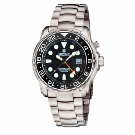 PRO SEA DIVER 1000M GMT AUTOMATIC BLACK  BEZEL BLACK DIAL  BRACELET